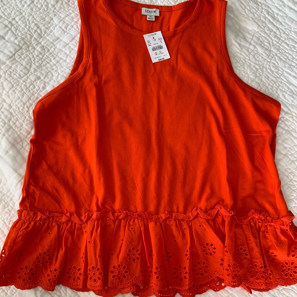 Jcrew Ruffle Detail Tank